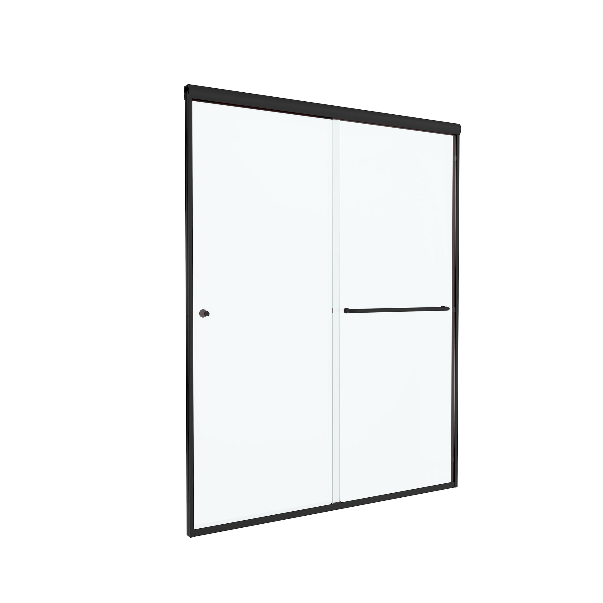 60"x72" Frame Sliding Shower Door with Soft Close and Clear Tempered Glass