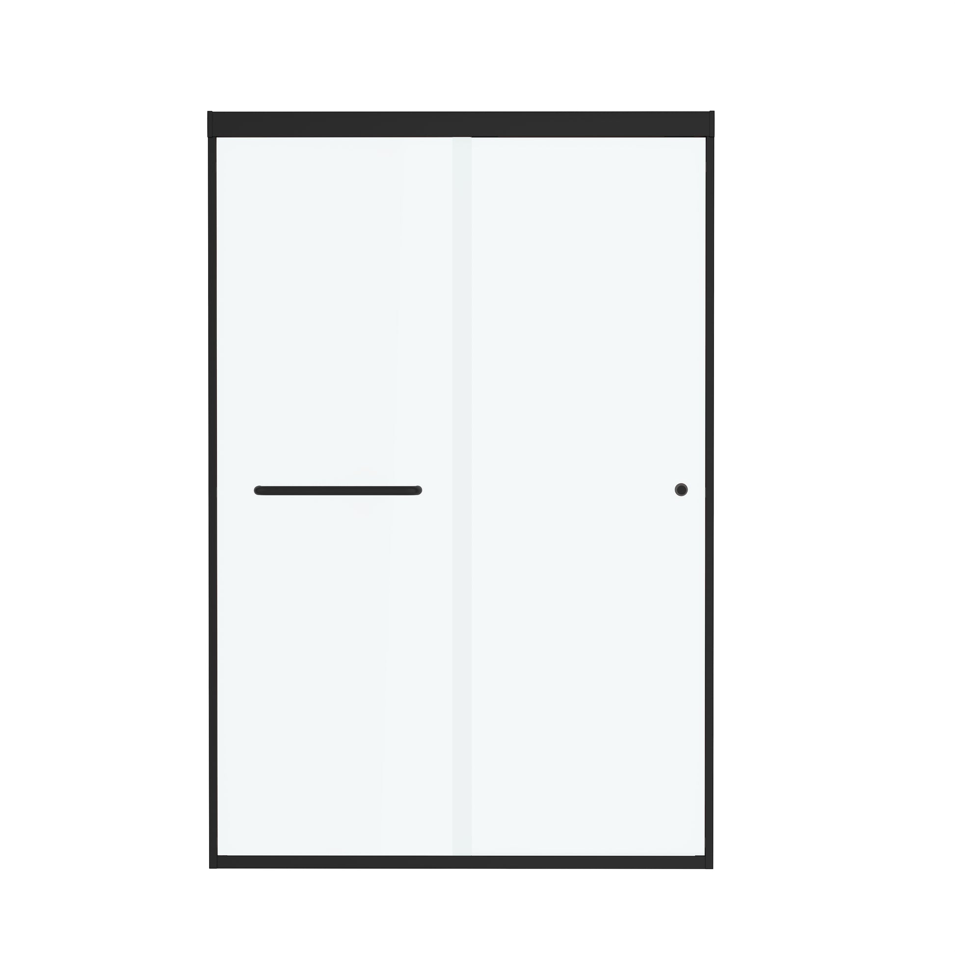 48"x72" Frame Sliding Shower Door with Soft Close, 6 mm Clear Tempered Glass, Reversible