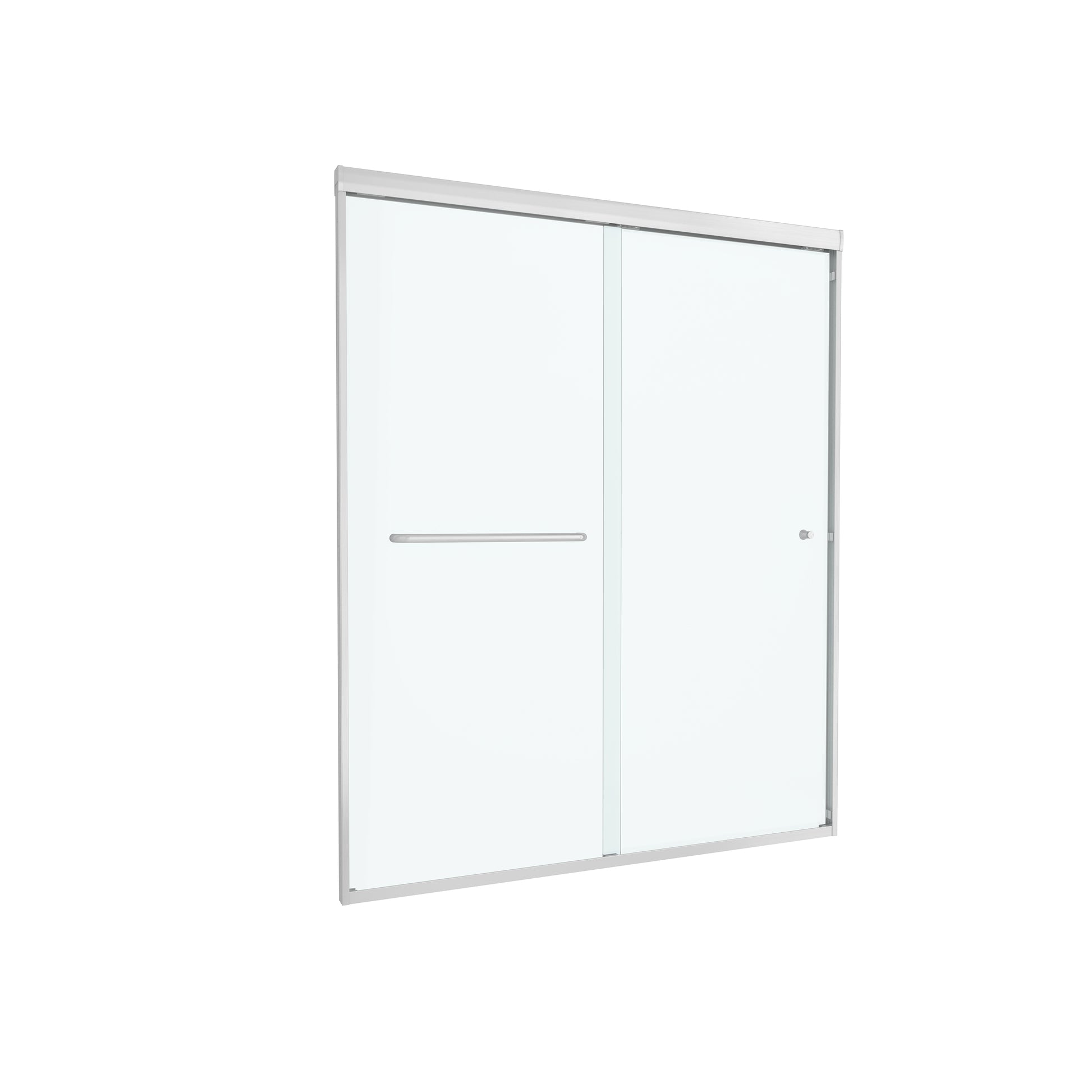 60"x72" Frame Sliding Shower Door with Soft Close, 10 mm Clear Tempered Glass, Reversible