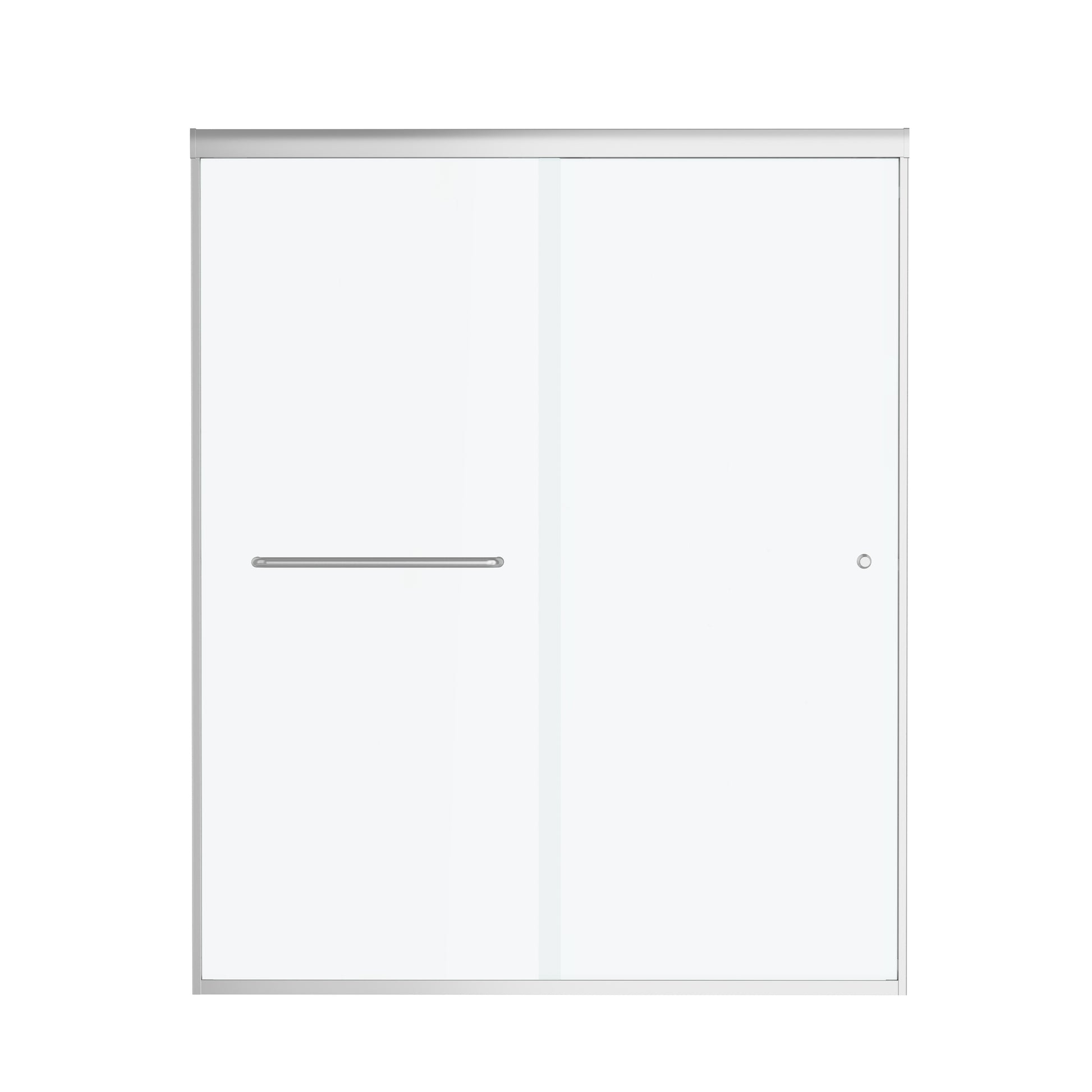 60"x72" Frame Sliding Shower Door with Soft Close, 10 mm Clear Tempered Glass, Reversible