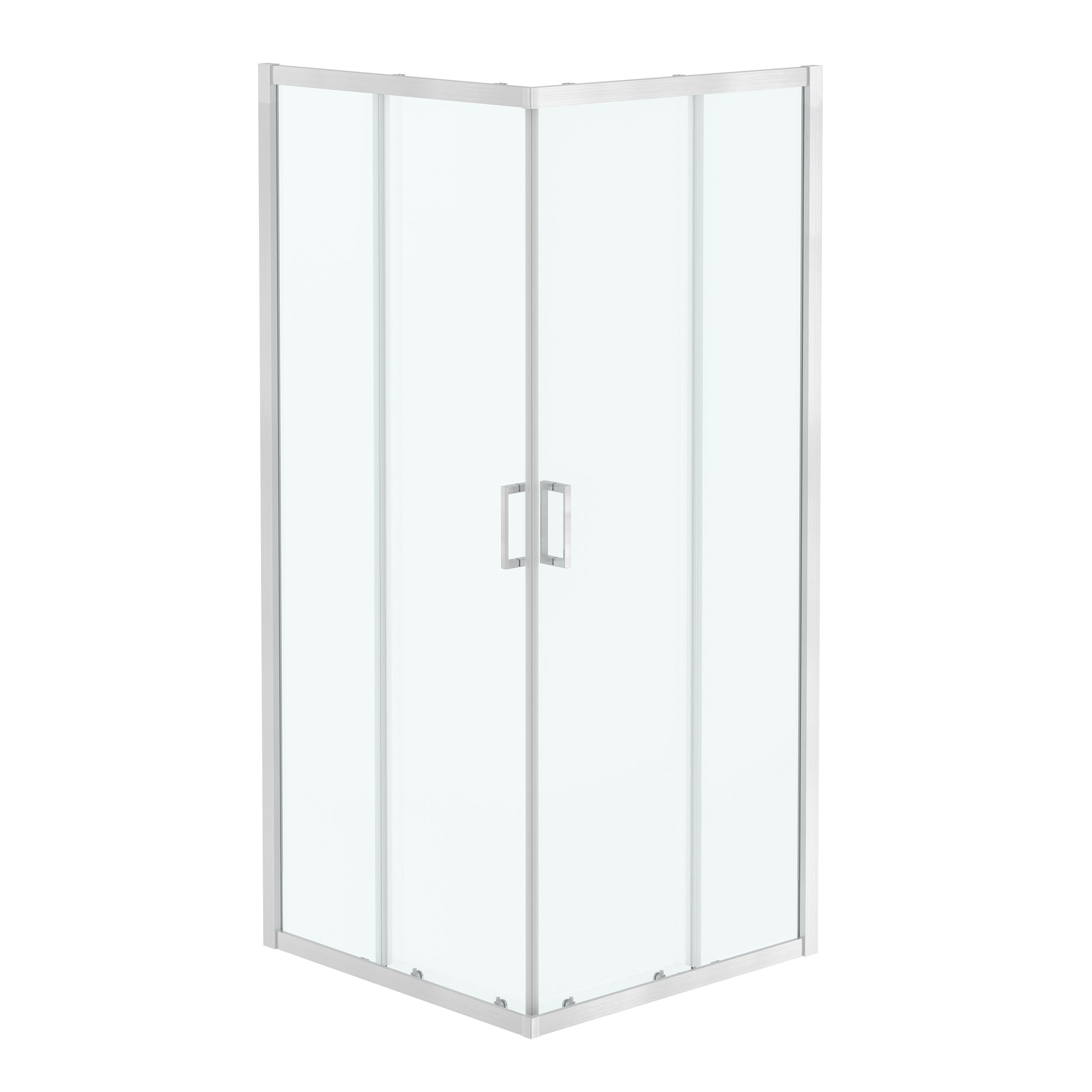 32"x32"x72" Corner Sliding Shower Enclosure with Dual Center-Sliding Doors