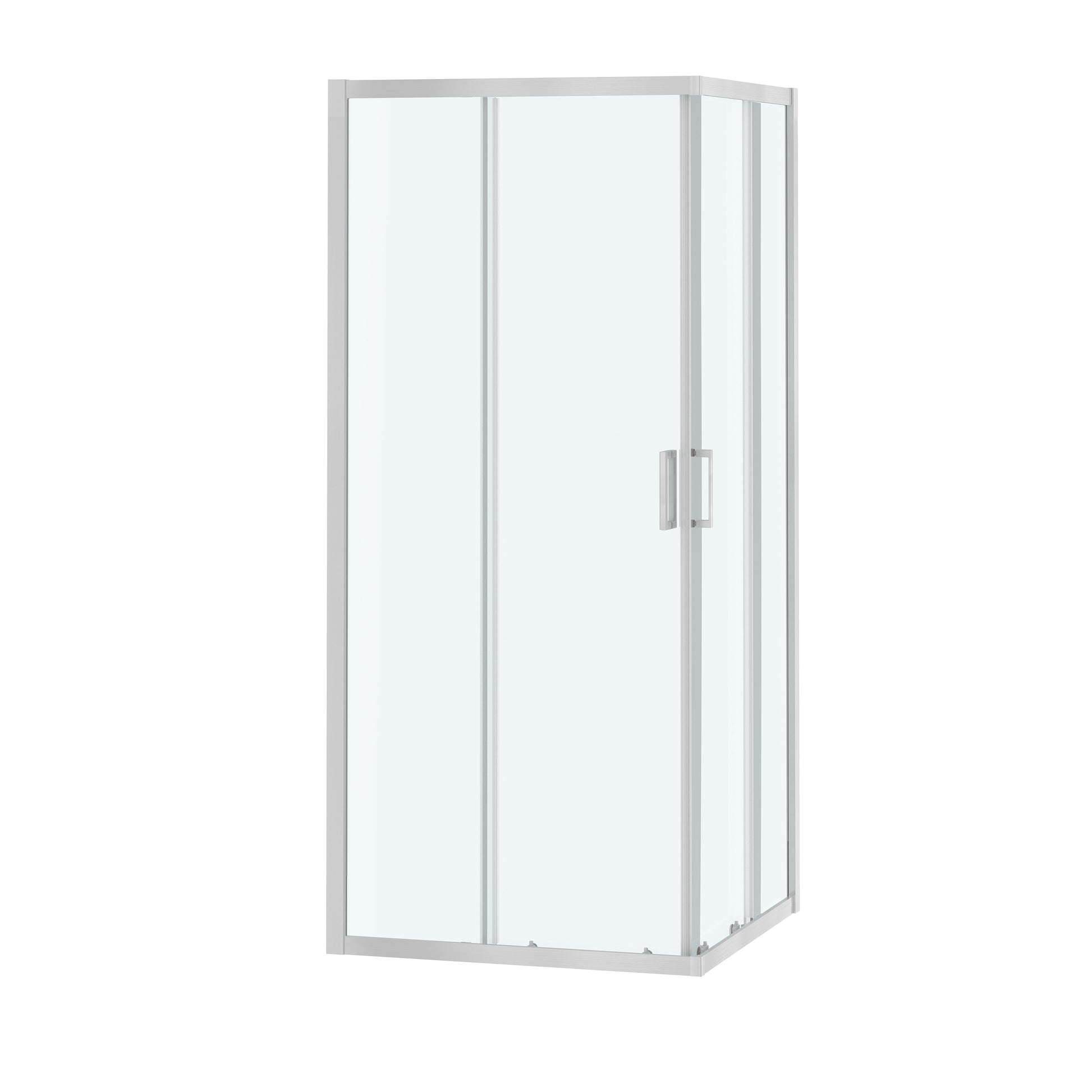 32"x32"x72" Corner Sliding Shower Enclosure with Dual Center-Sliding Doors