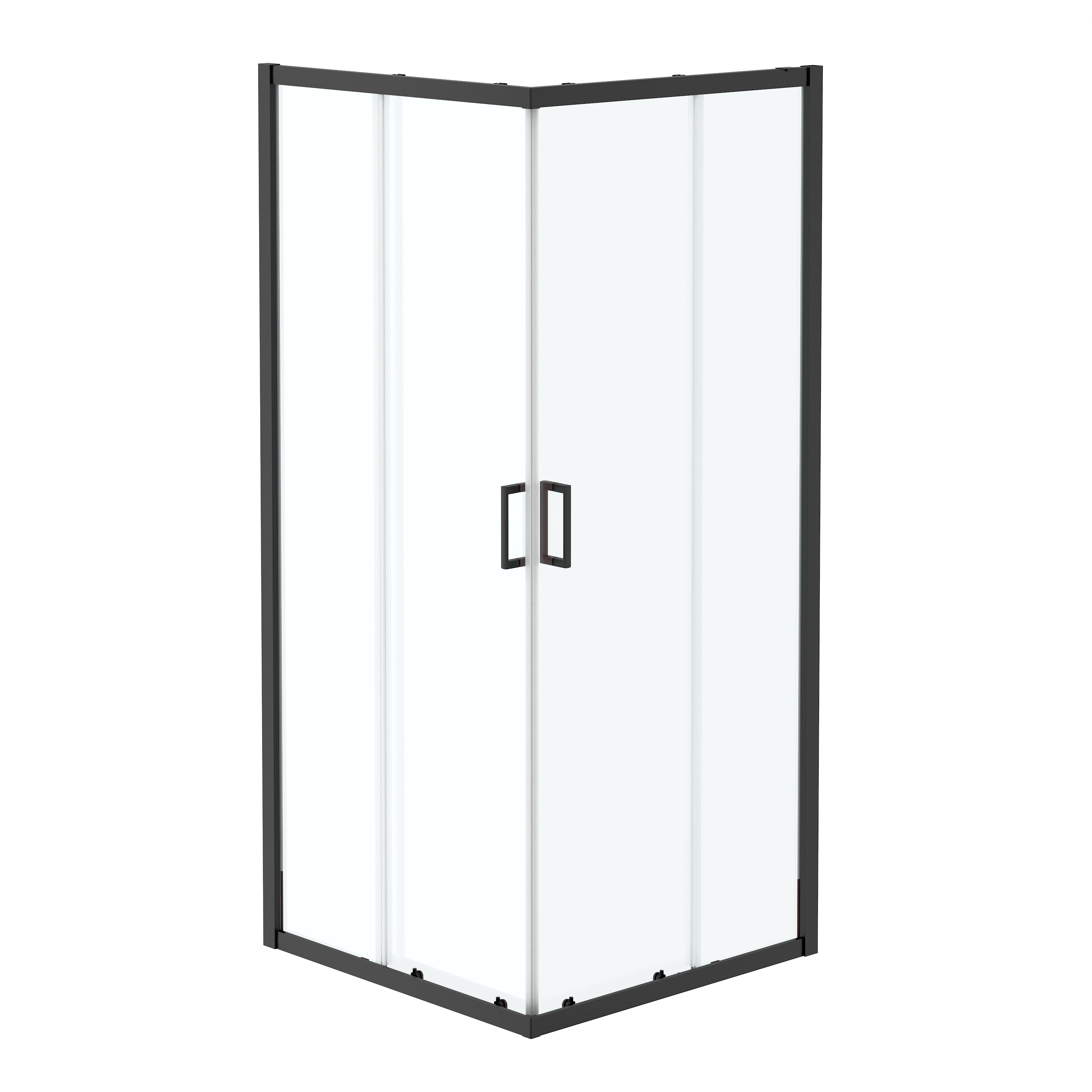 32"x32"x72" Corner Sliding Shower Enclosure with Dual Center-Sliding Doors