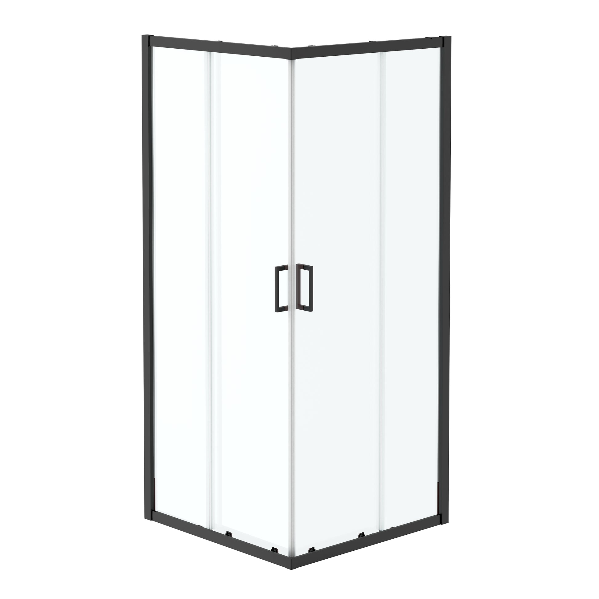 32"x32"x72" Corner Sliding Shower Enclosure with Dual Center-Sliding Doors