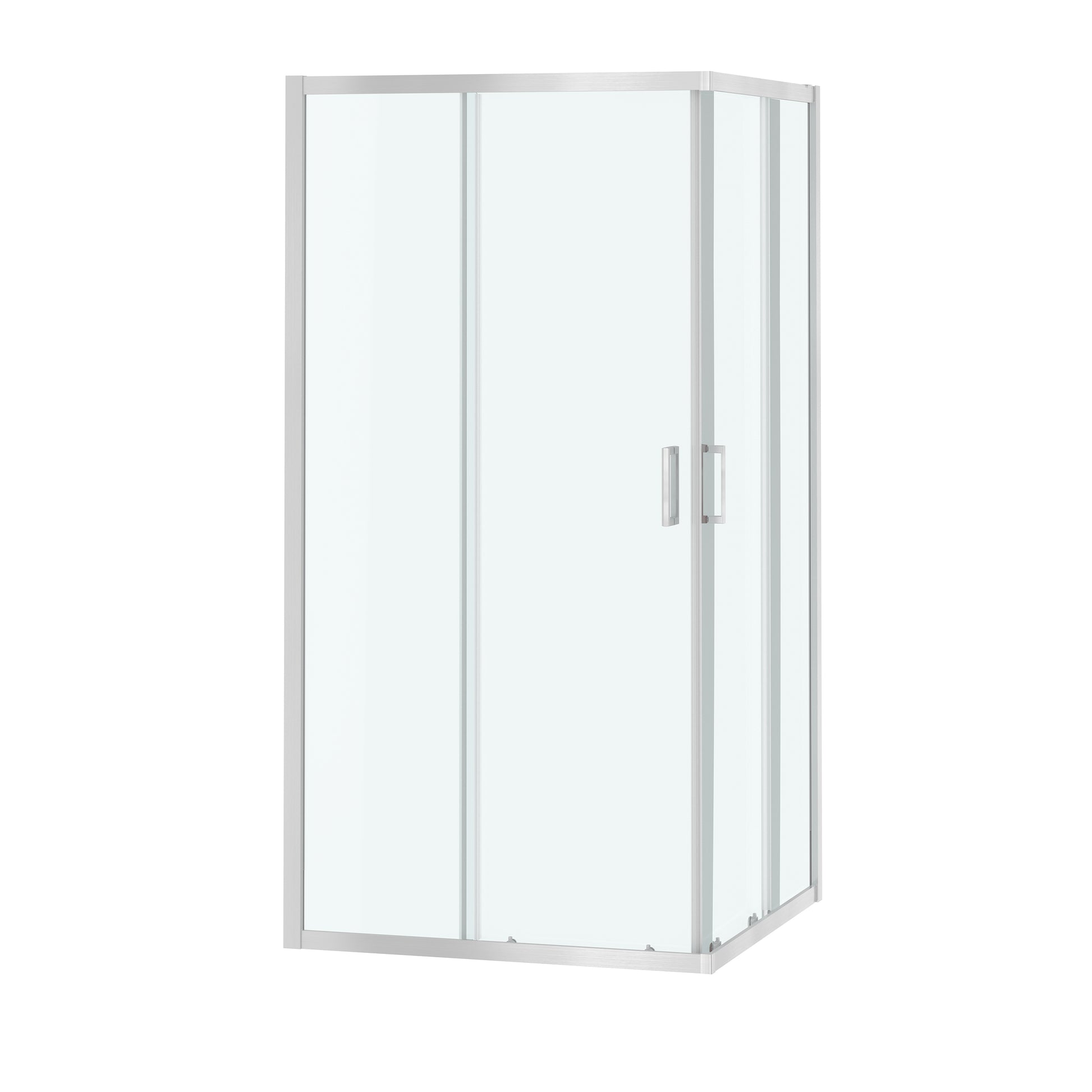 36"x36"x72" Corner Sliding Shower Enclosure with Dual Center-Sliding Doors