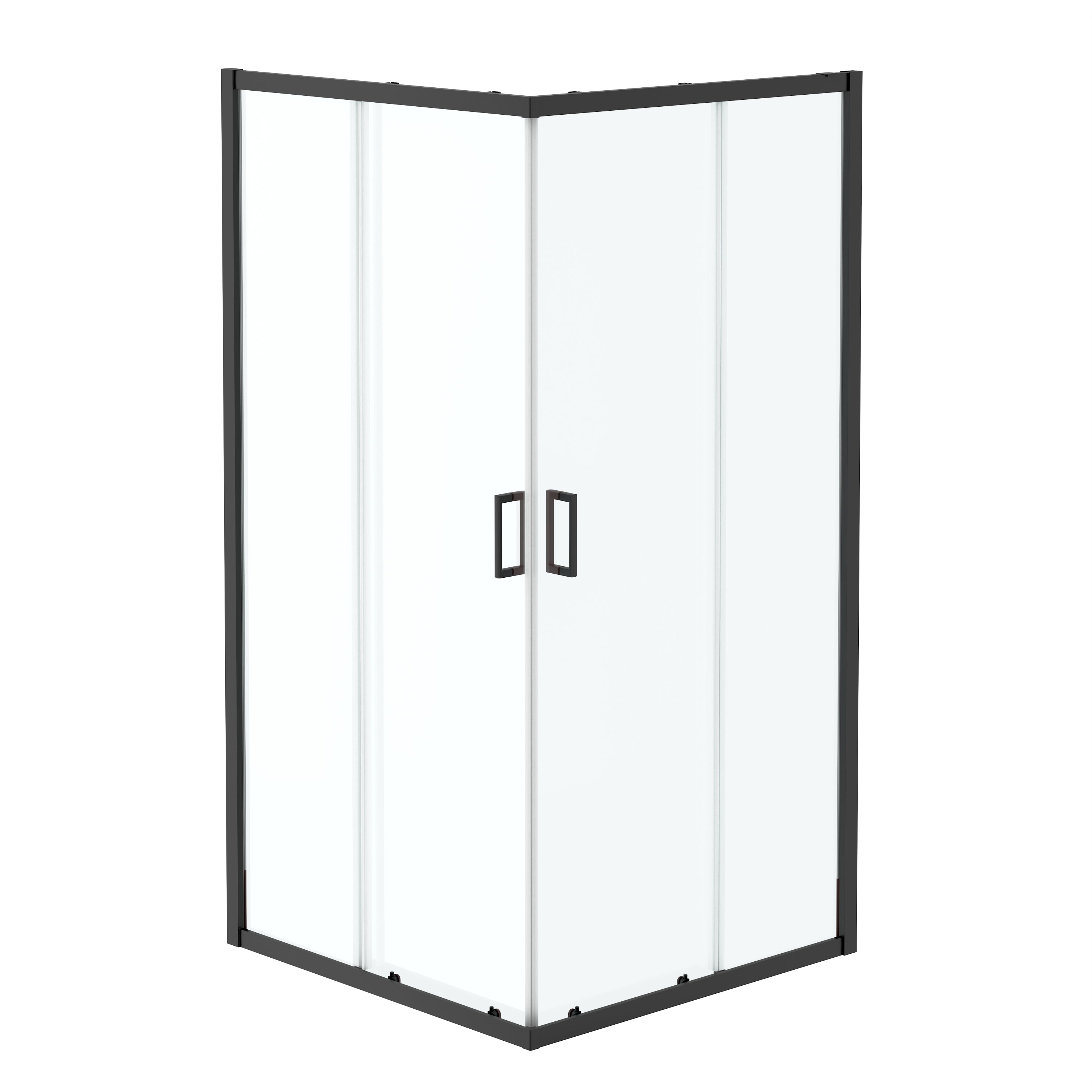 36"x36"x72" Corner Sliding Shower Enclosure with Dual Center-Sliding Doors