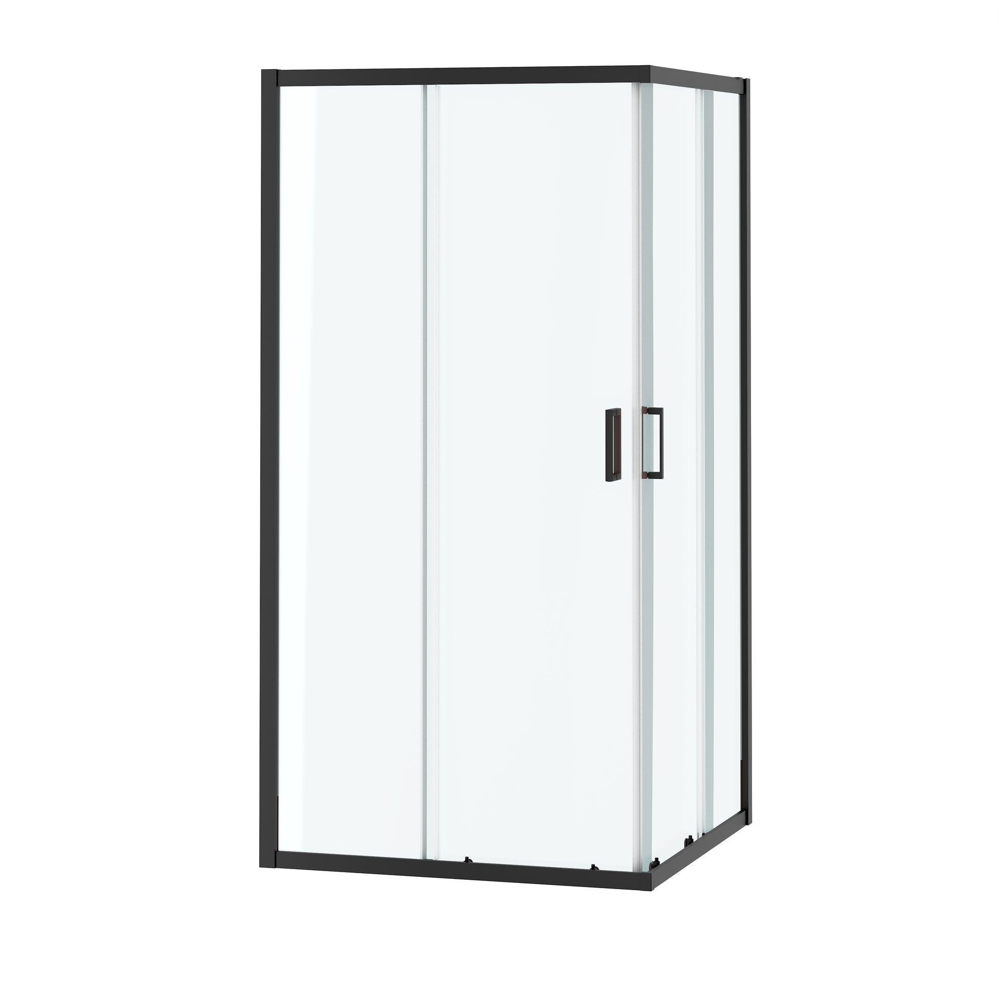 36"x36"x72" Corner Sliding Shower Enclosure with Dual Center-Sliding Doors
