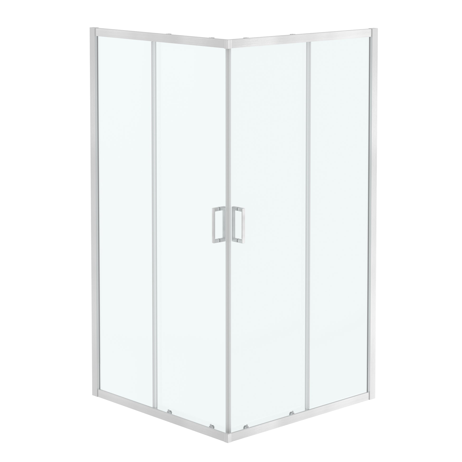 40"x40"x72" Corner Sliding Shower Enclosure with Dual Center-Sliding Doors