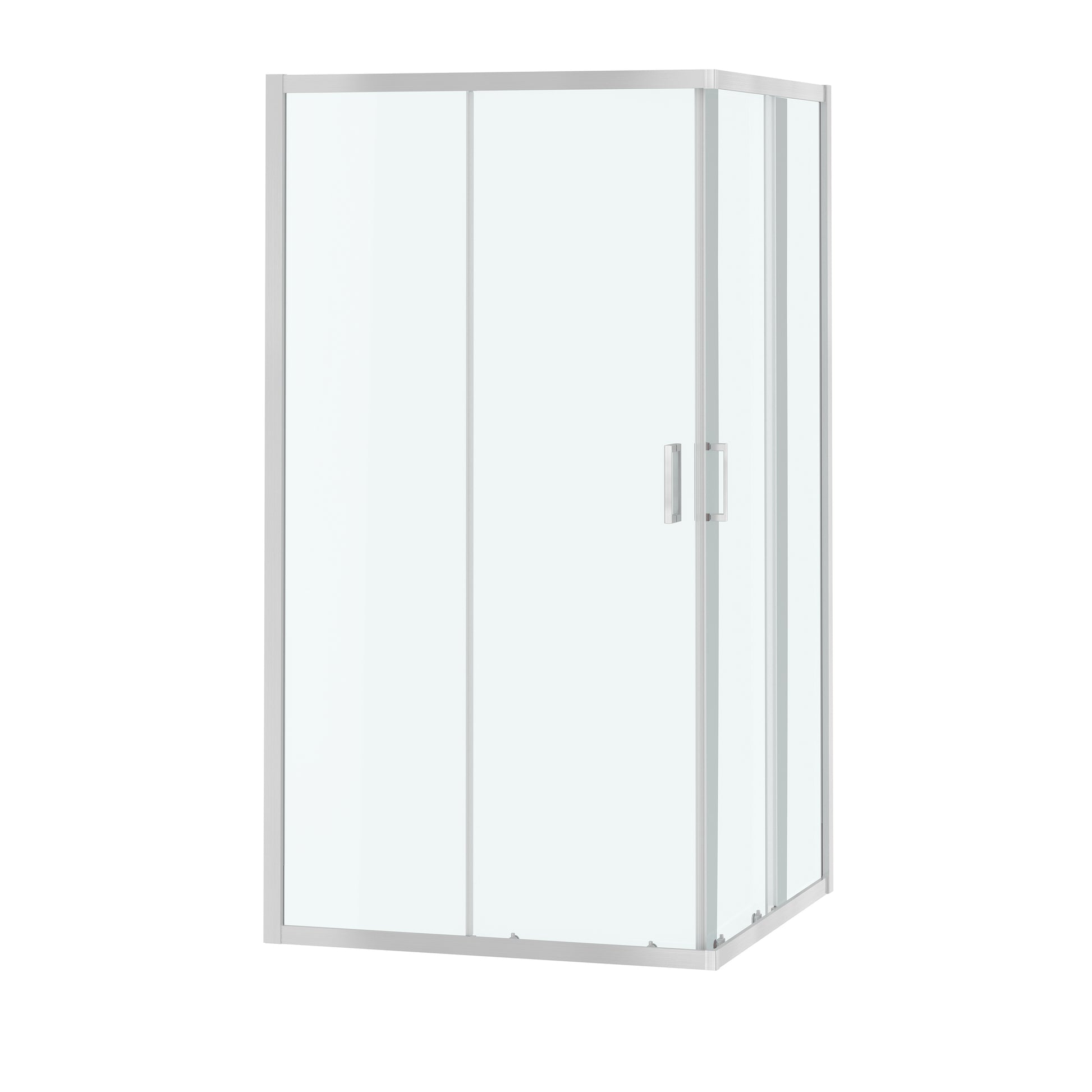 40"x40"x72" Corner Sliding Shower Enclosure with Dual Center-Sliding Doors