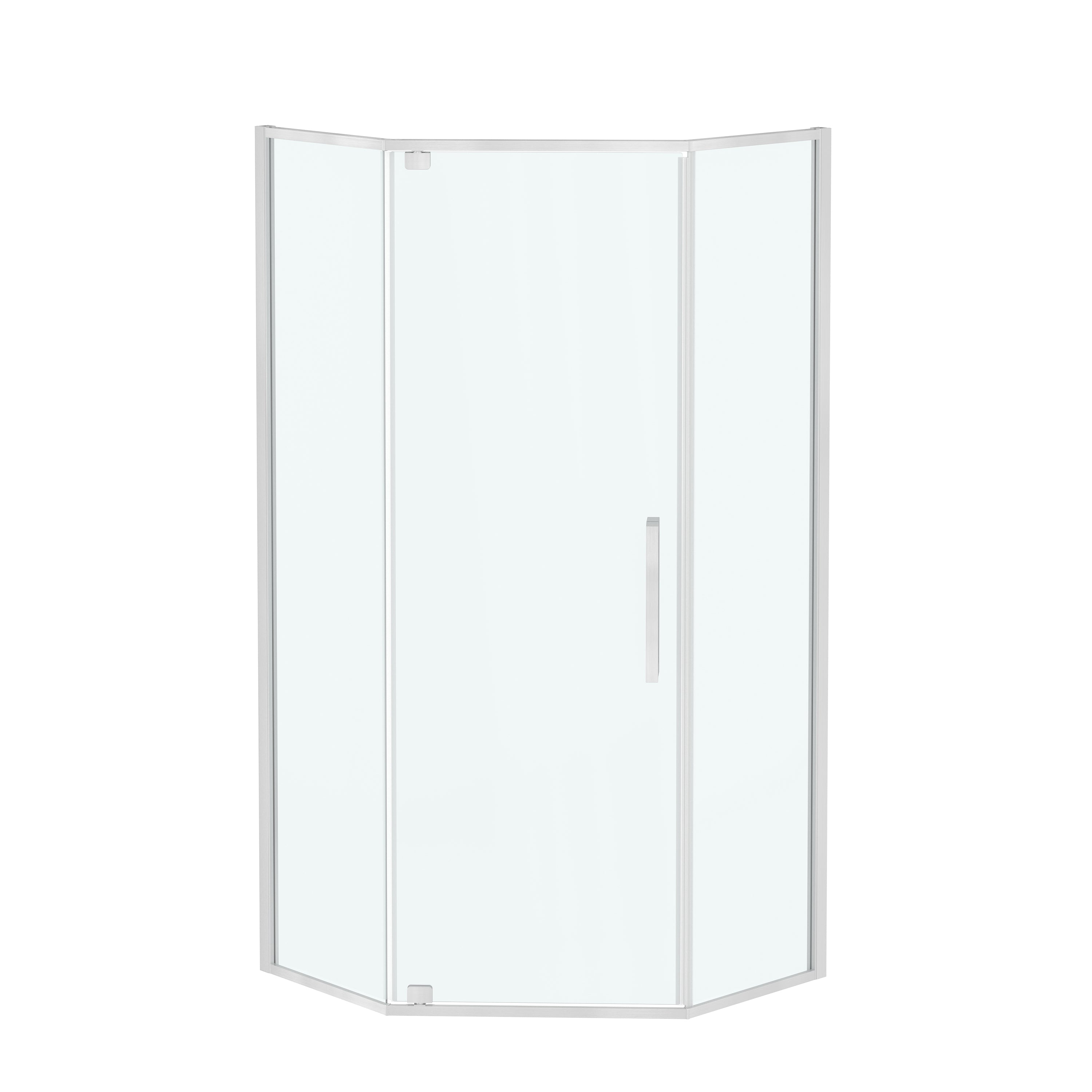 34"x34"x72" Corner Sliding Shower Enclosure with Clear Tempered Glass