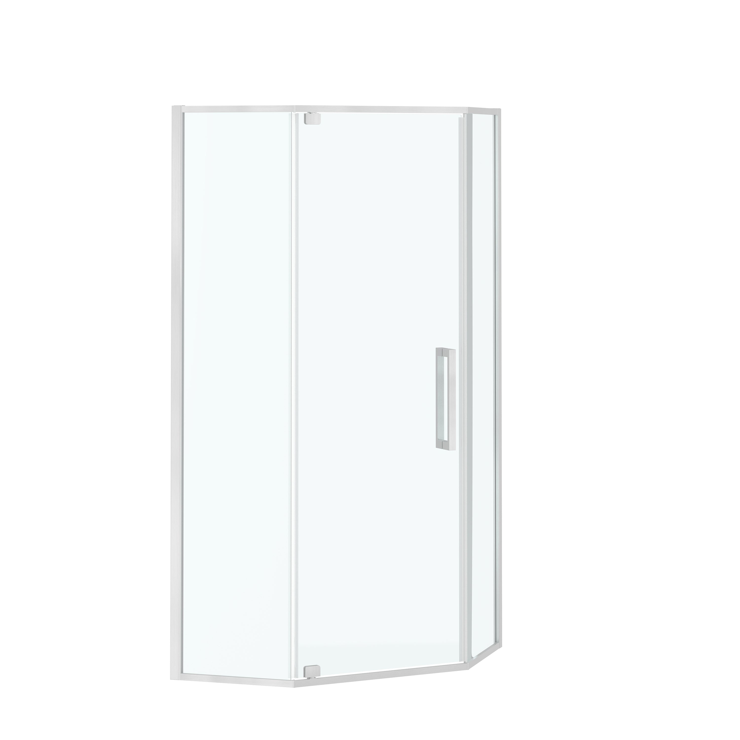 34"x34"x72" Corner Sliding Shower Enclosure with Clear Tempered Glass