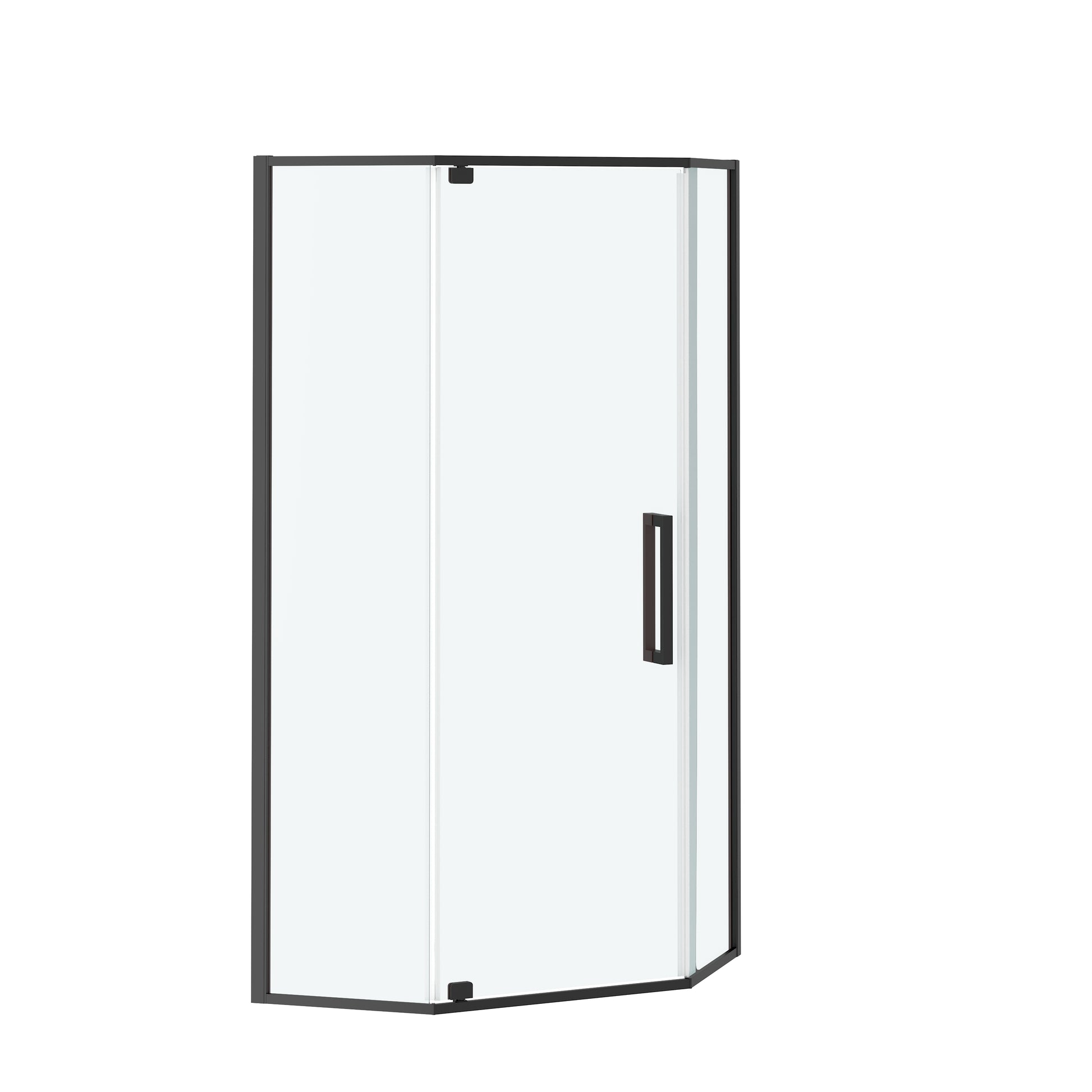 34"x34"x72" Corner Sliding Shower Enclosure with Clear Tempered Glass