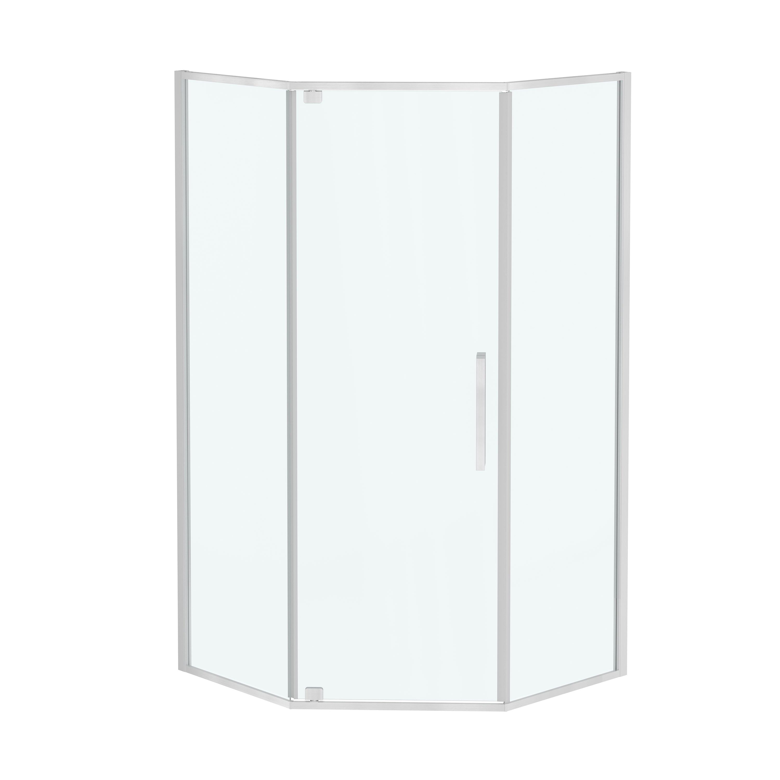 38"x38"x72" Corner Sliding Shower Enclosure with Clear Tempered Glass