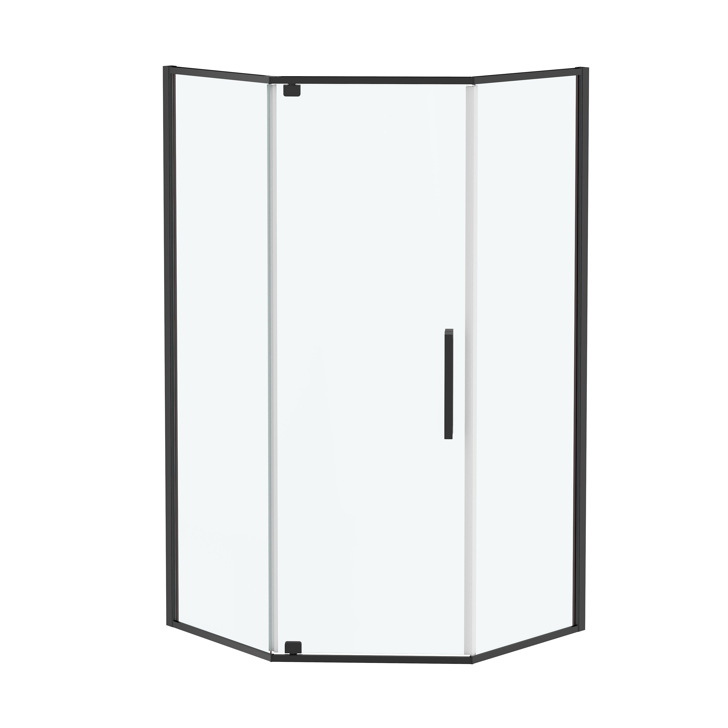 38"x38"x72" Corner Sliding Shower Enclosure with Clear Tempered Glass