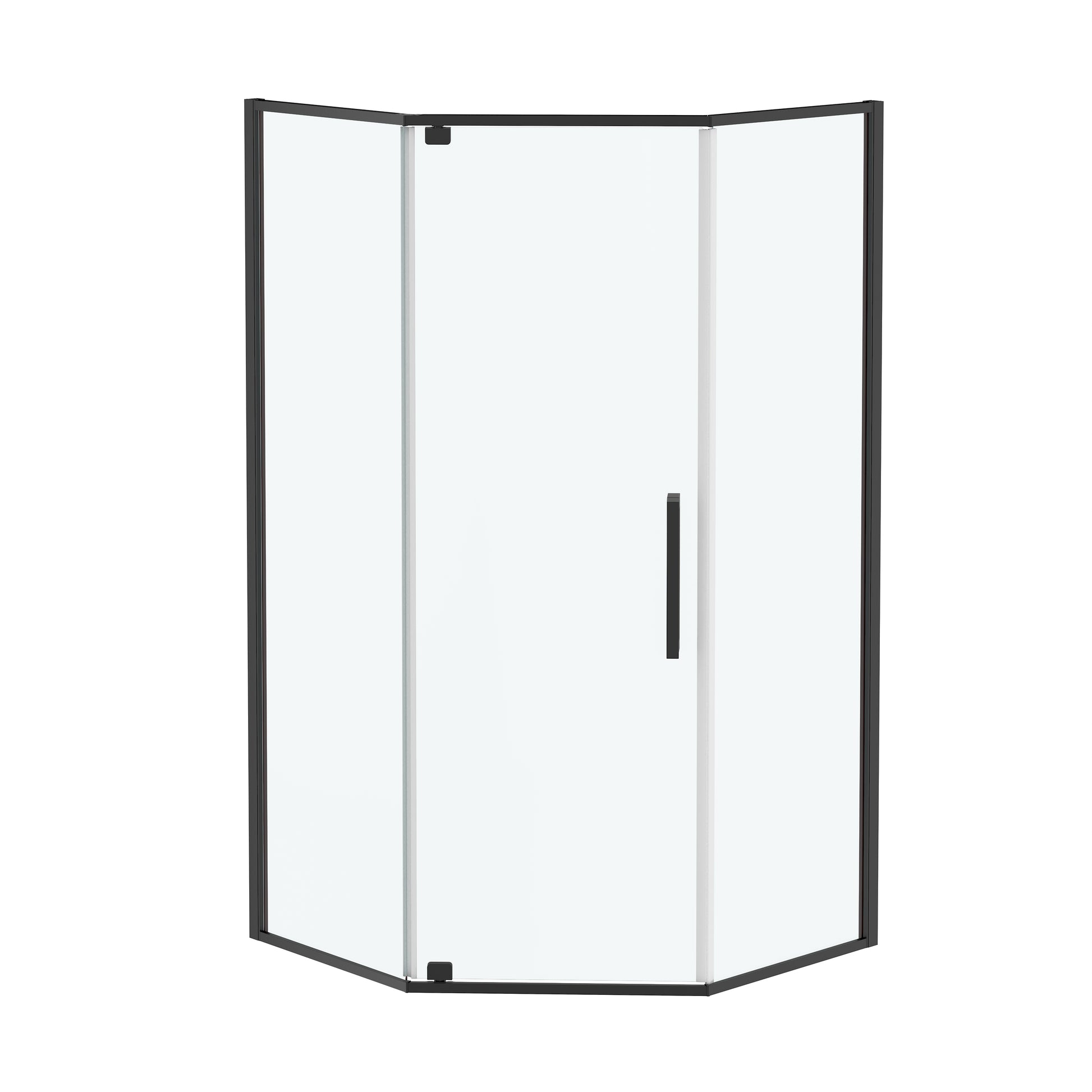 38"x38"x72" Corner Sliding Shower Enclosure with Clear Tempered Glass