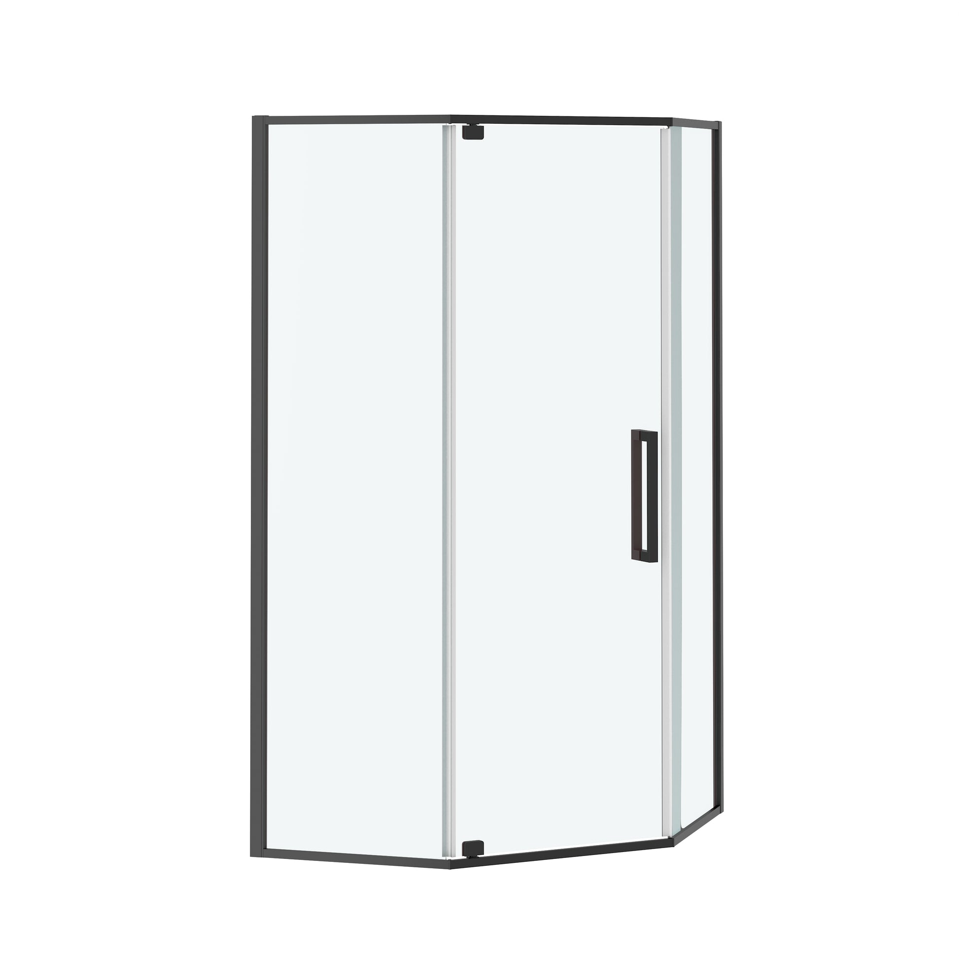 38"x38"x72" Corner Sliding Shower Enclosure with Clear Tempered Glass