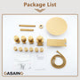 12" Shower System with Shelf, Handheld Shower with Lance Function