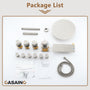 12" Shower System with Shelf, Handheld Shower with Lance Function