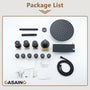 12" Shower System with Shelf, Handheld Shower with Lance Function