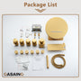 12" Adjustable Shower Head With Shelf Shower System, Hand Shower With Spray Gun Function