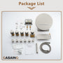 12" Adjustable Shower Head With Shelf Shower System, Hand Shower With Spray Gun Function