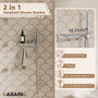 12" Adjustable Shower Head With Shelf Shower System, Hand Shower With Spray Gun Function