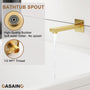 10" Wall Mount Dual Function Rain Shower System with Tub Spout