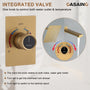 10" Wall Mount Dual Function Rain Shower System with Tub Spout