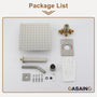 10" Wall Mount Dual Function Rain Shower System with Tub Spout
