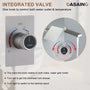10" Wall Mount Dual Function Rain Shower System with Tub Spout