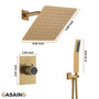 Thermostatic Dual Function Premium Showerhead Shower System