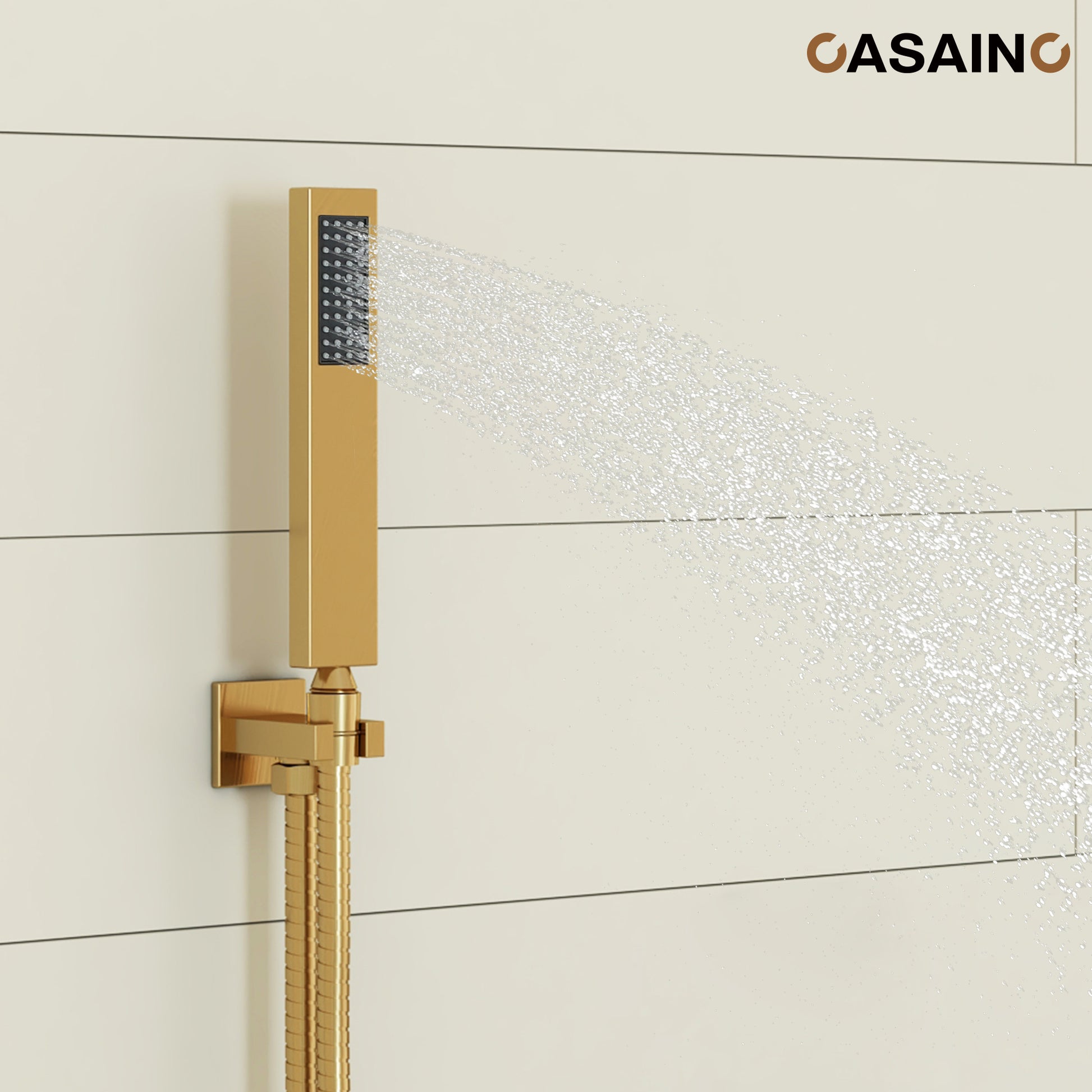 10" Wall Mounted Rain Shower System With Handheld & Unique Shower Arm