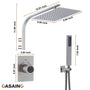 Dual Function Shower System With Unique Shower Arm