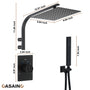 10" Wall Mounted Rain Shower System With Handheld & Unique Shower Arm
