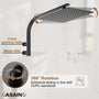 10" Wall Mounted Rain Shower System With Handheld & Unique Shower Arm