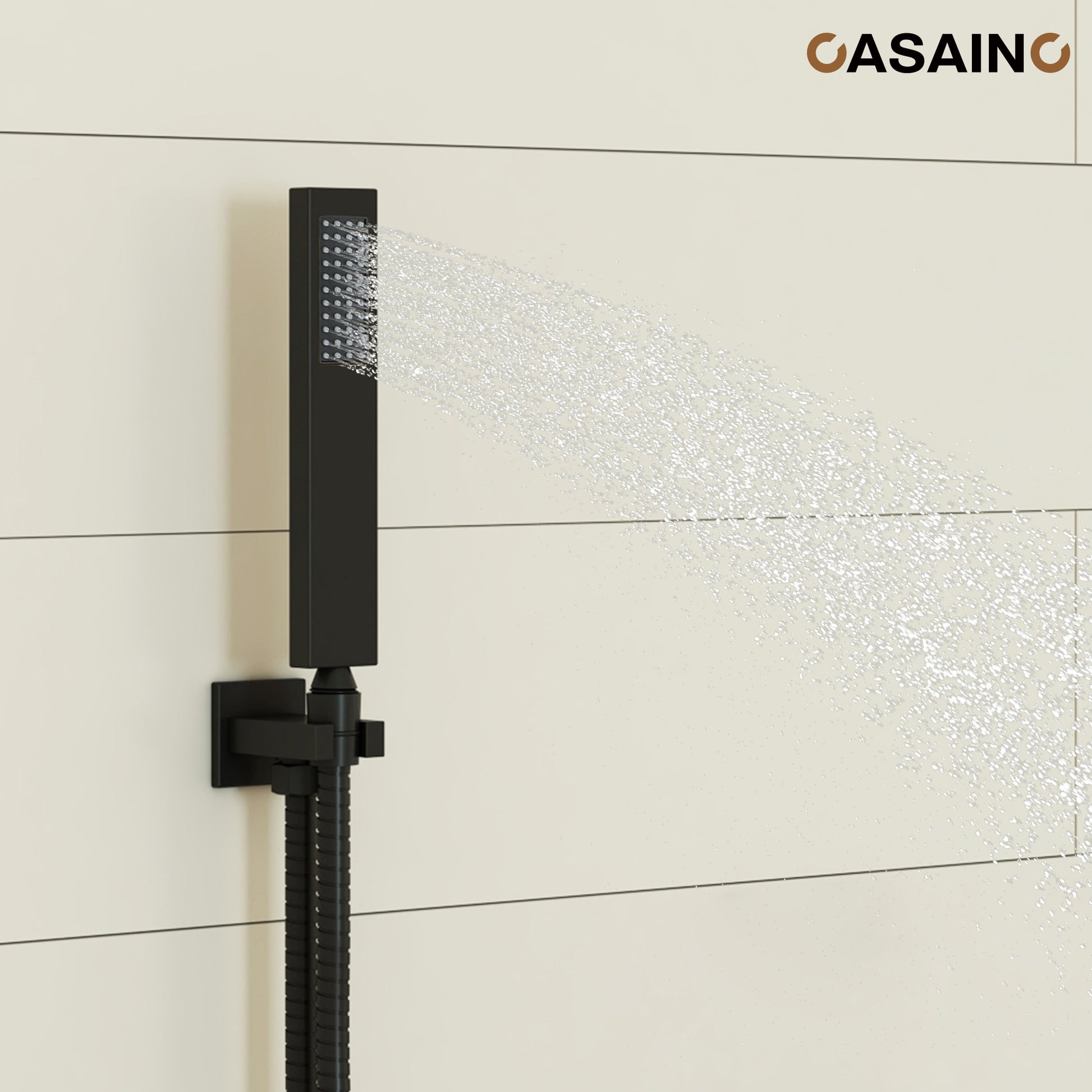 10" Wall Mounted Rain Shower System With Handheld & Unique Shower Arm