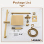 10" Dual Function Rain Shower System With Slide Bar & Handheld Shower