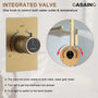 10" Dual Function Rain Shower System With Slide Bar & Handheld Shower