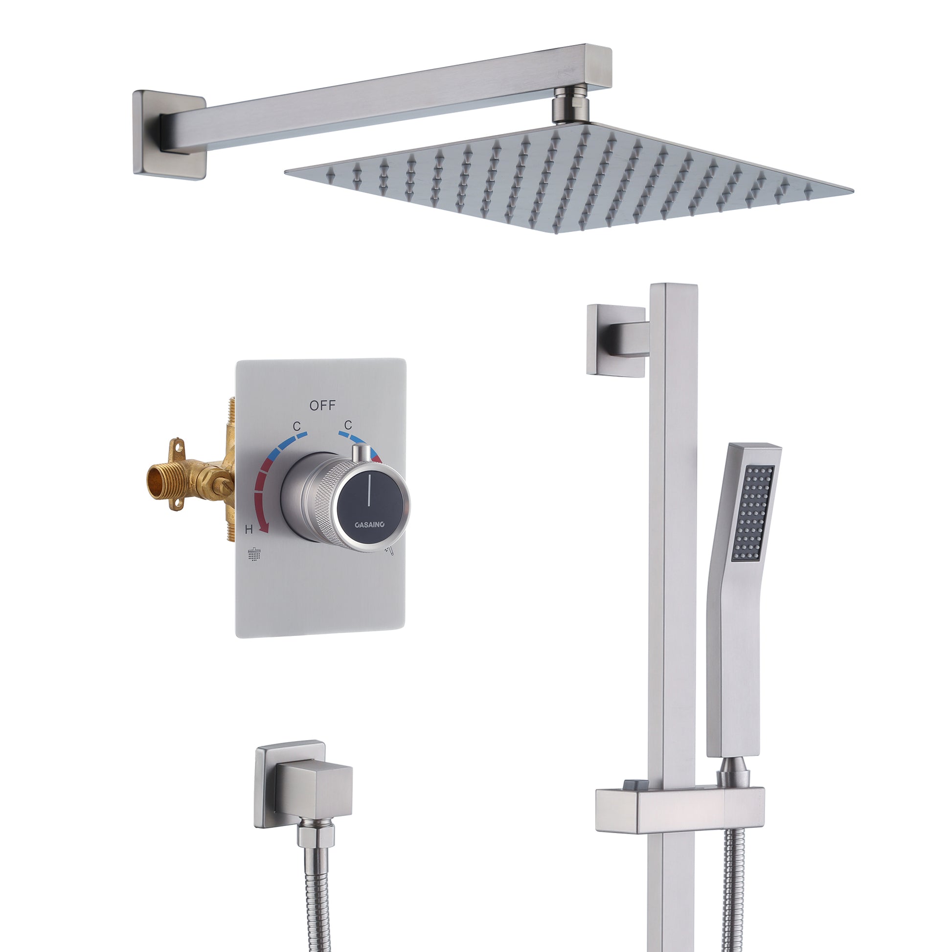Dual Function Shower System With Slide Bar Design
