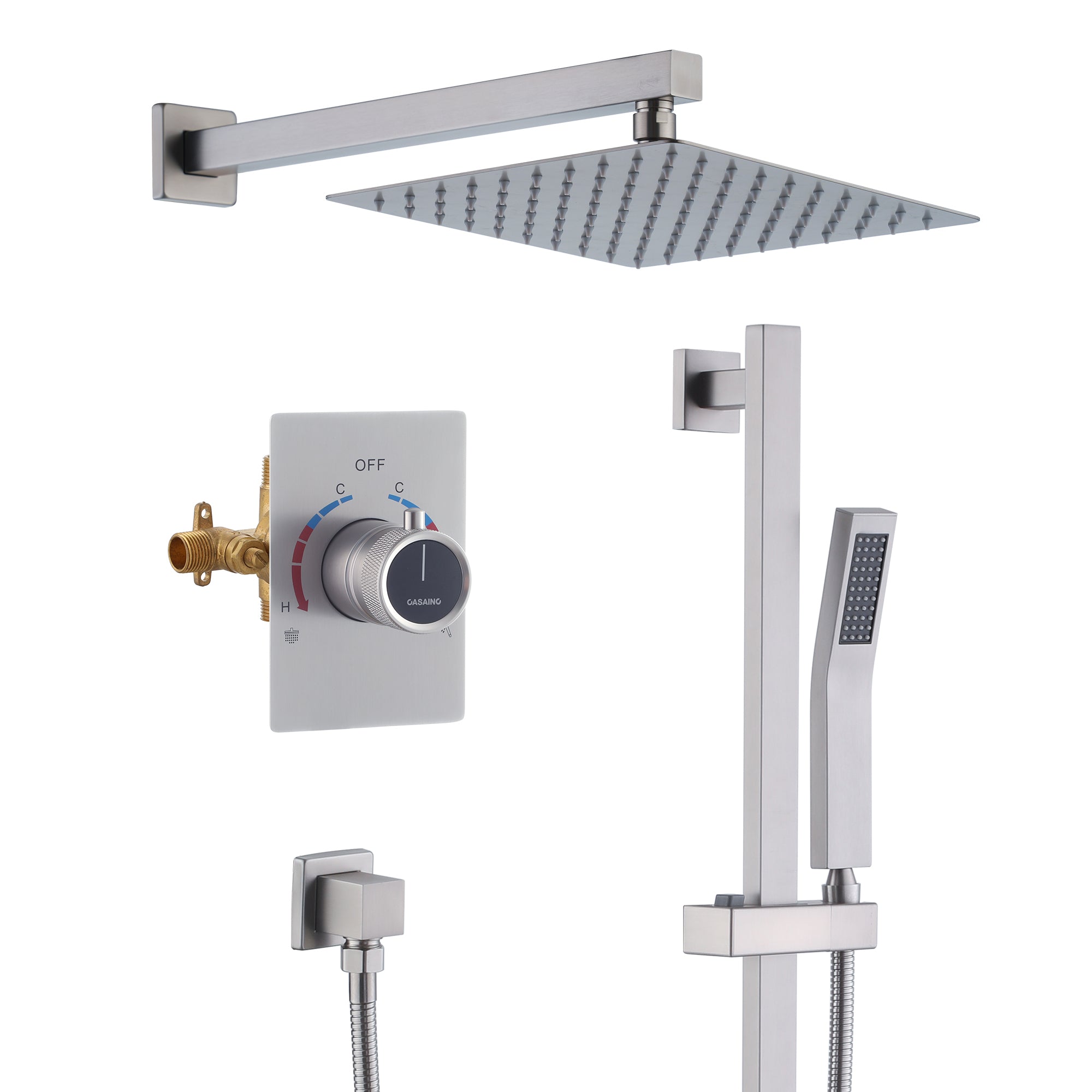 Dual Function Shower System With Slide Bar Design