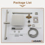 10" Dual Function Rain Shower System With Slide Bar & Handheld Shower