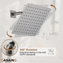 10" Wall Mounted Rain Shower Systems with Handheld Shower & Tub Spout