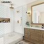 Deluxe Dual Shower Head Shower System With Digital Display Of Temperature
