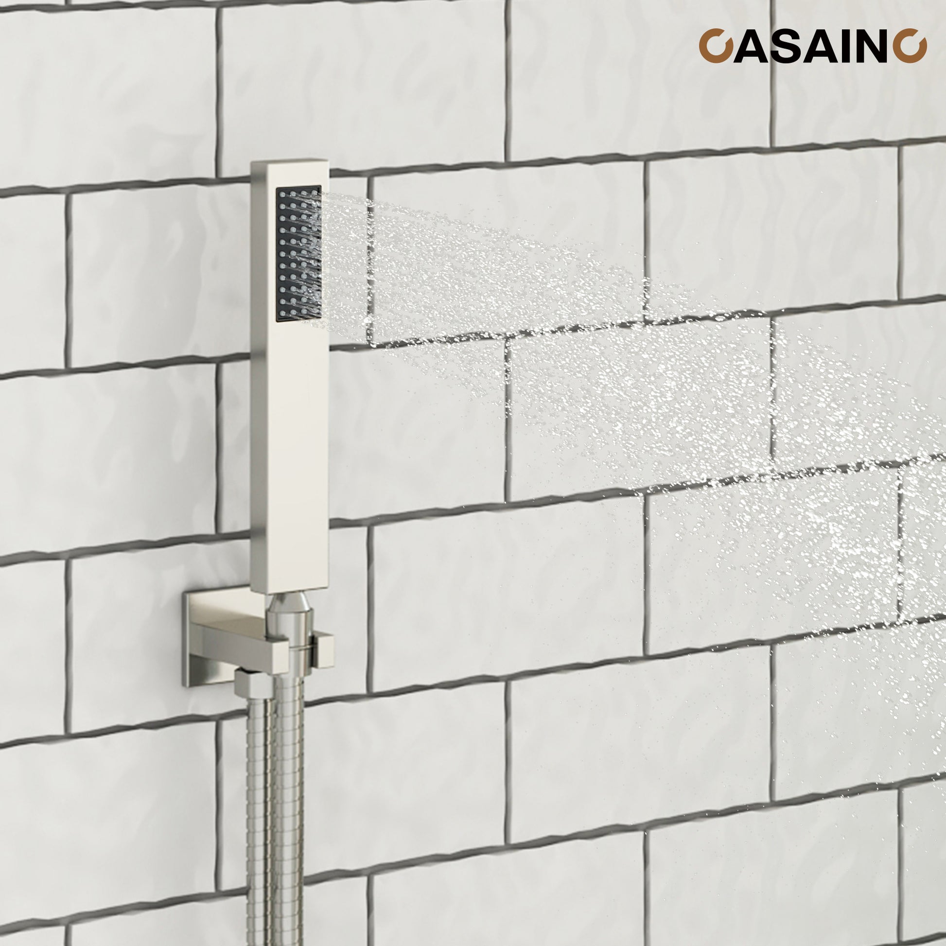 Deluxe Dual Shower Head Shower System With Digital Display Of Temperature