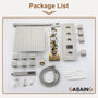 Deluxe 3-Function Shower With Digital Display Of Temperature Shower System With 6 Side Jets