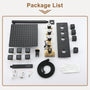 12" Wall Mount Deluxe Shower System With Digital Display & 6 Body Jets