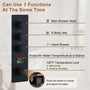 12" Wall Mount Deluxe Shower System With Digital Display & 6 Body Jets