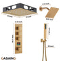 Luxurious Showerhead Shower System With 64 Colors Of Led Lighting And Bluetooth Technology