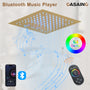 Luxurious Showerhead Shower System With 64 Colors Of Led Lighting And Bluetooth Technology