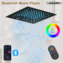 Luxurious Showerhead Shower System With 64 Colors Of Led Lighting And Bluetooth Technology
